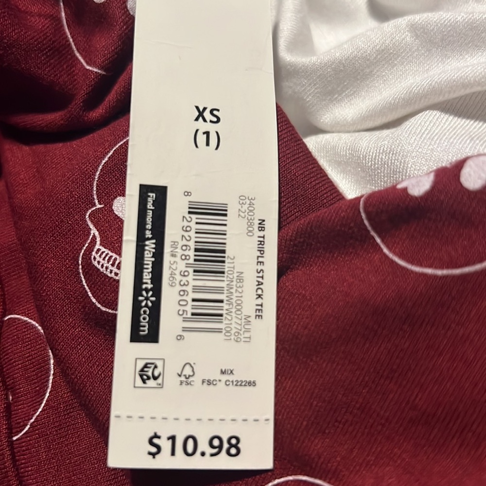 No Boundaries Triple Stack Tee NWT Size XS (1) - Picture 2 of 3